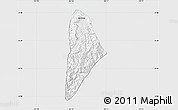 Silver Style Map of Nane, single color outside