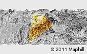 Physical Panoramic Map of Nane, desaturated