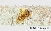 Physical Panoramic Map of Nane, lighten