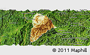 Physical Panoramic Map of Nane, satellite outside