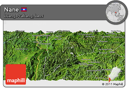 Satellite Panoramic Map of Nane
