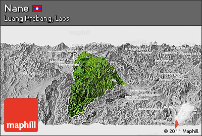 Satellite Panoramic Map of Nane, lighten, desaturated