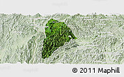 Satellite Panoramic Map of Nane, lighten