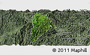 Satellite Panoramic Map of Nane, semi-desaturated