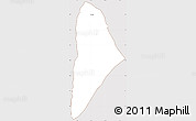 Classic Style Simple Map of Nane, cropped outside