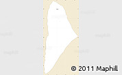 Classic Style Simple Map of Nane, single color outside