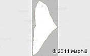 Gray Simple Map of Nane, cropped outside
