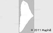 Gray Simple Map of Nane, single color outside