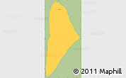 Savanna Style Simple Map of Nane, single color outside
