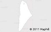 Silver Style Simple Map of Nane, cropped outside