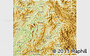 Physical 3D Map of Ngoy