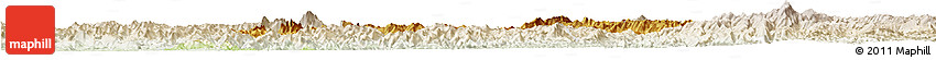 Physical Horizon Map of Ngoy, lighten