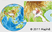 Physical Location Map of Ngoy, highlighted country, highlighted parent region