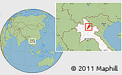Savanna Style Location Map of Ngoy, highlighted country