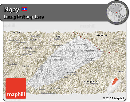 Classic Style Panoramic Map of Ngoy