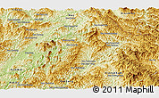 Physical Panoramic Map of Ngoy