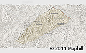 Shaded Relief Panoramic Map of Ngoy, lighten