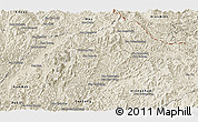 Shaded Relief Panoramic Map of Ngoy