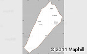 Gray Simple Map of Ngoy, cropped outside