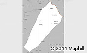 Gray Simple Map of Ngoy