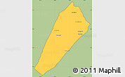 Savanna Style Simple Map of Ngoy, cropped outside