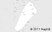 Silver Style Simple Map of Ngoy