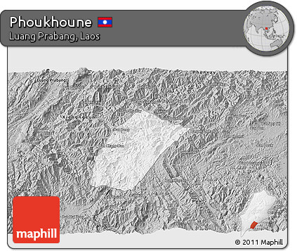 Gray 3D Map of Phoukhoune