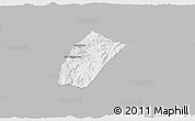 Gray 3D Map of Phoukhoune, single color outside
