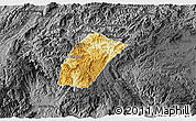 Physical 3D Map of Phoukhoune, darken, desaturated