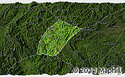 Satellite 3D Map of Phoukhoune, darken
