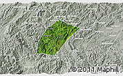 Satellite 3D Map of Phoukhoune, lighten, semi-desaturated