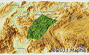 Satellite 3D Map of Phoukhoune, physical outside