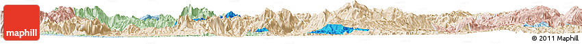 Political Horizon Map of Phoukhoune, lighten