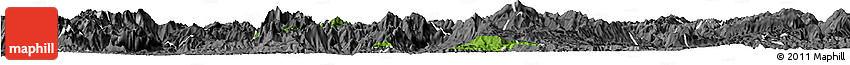 Satellite Horizon Map of Phoukhoune, desaturated