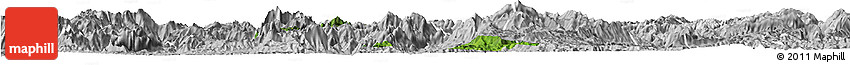 Satellite Horizon Map of Phoukhoune, lighten, desaturated