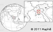 Blank Location Map of Phoukhoune, highlighted parent region