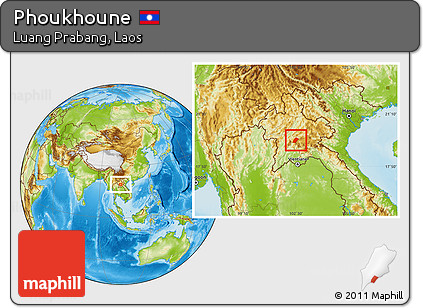 Physical Location Map of Phoukhoune