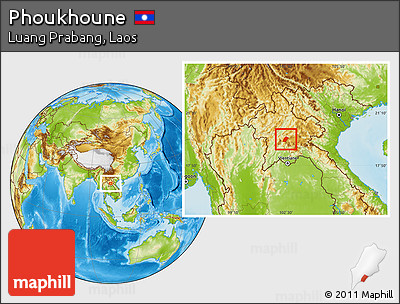 Physical Location Map of Phoukhoune