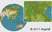 Satellite Location Map of Phoukhoune