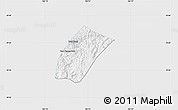 Silver Style Map of Phoukhoune, single color outside