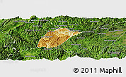Physical Panoramic Map of Phoukhoune, satellite outside