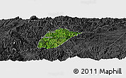 Satellite Panoramic Map of Phoukhoune, darken, desaturated