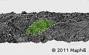 Satellite Panoramic Map of Phoukhoune, desaturated