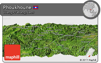 Satellite Panoramic Map of Phoukhoune