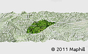 Satellite Panoramic Map of Phoukhoune, lighten