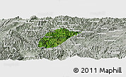 Satellite Panoramic Map of Phoukhoune, lighten, semi-desaturated