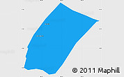 Political Simple Map of Phoukhoune, single color outside