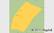 Savanna Style Simple Map of Phoukhoune, single color outside