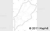 Blank Simple Map of Luang Prabang, cropped outside, no labels