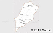 Classic Style Simple Map of Luang Prabang, cropped outside